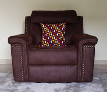 Load image into Gallery viewer, African Throw Pillow Cover: Black, Red, Yellow, White