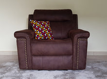 Load image into Gallery viewer, African Throw Pillow Cover: Black, Red, Yellow, White