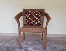 Load image into Gallery viewer, African Throw Pillow Cover: Black, Red, Yellow, White