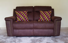 Load image into Gallery viewer, African Throw Pillow Cover: Black, Red, Yellow, White