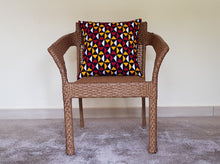 Load image into Gallery viewer, African Throw Pillow Cover: Black, Red, Yellow, White