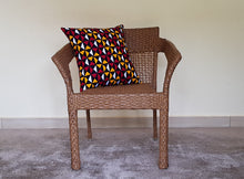 Load image into Gallery viewer, African Throw Pillow Cover: Black, Red, Yellow, White
