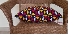 Load image into Gallery viewer, African Throw Pillow Cover: Black, Red, Yellow, White