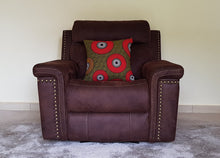 Load image into Gallery viewer, African Throw Pillow Cover: Green, Black, Red, Yellow