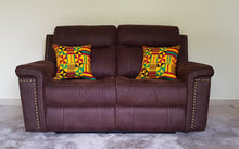 Load image into Gallery viewer, African Throw Pillow Cover: Yellow, Red, Green, Black