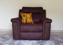 Load image into Gallery viewer, African Throw Pillow Cover: Yellow, Red, Green, Black