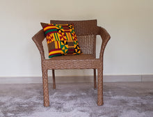 Load image into Gallery viewer, African Throw Pillow Cover: Yellow, Red, Green, Black