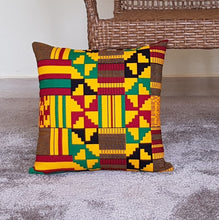 Load image into Gallery viewer, African Print Throw Pillow Cover, African Cushion Cover, Ankara Kitenge Kente Cushion Cover
