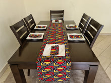 Load image into Gallery viewer, African print table runners and napkins