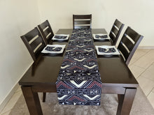 Load image into Gallery viewer, African print table runner with matching African print napkins (1 table runner, 6 napkins)