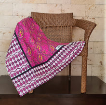 Load image into Gallery viewer, African Kanga Leso Shuka Pink in Cotton Fabric by Magnificent Interiors