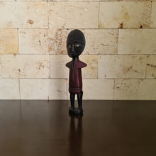 Load image into Gallery viewer, Ashanti Fertility Doll, African Fertility Statue, Akua’ba Wooden Sculpture, African Wood Carving (H)
