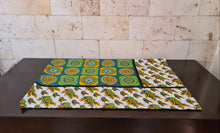 Load image into Gallery viewer, Leso Kanga Shuka Blue Teal Green by Magnificent Interiors Limited