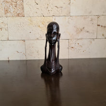 Load image into Gallery viewer, African Wooden Sculpture of Maasai Woman, Ethnic Carving, Statue, Figurine (C)
