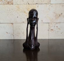 Load image into Gallery viewer, African inspired decor wood carving