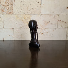 Load image into Gallery viewer, African Wooden Sculpture of Maasai Woman, Ethnic Carving, Statue, Figurine (C)