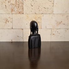 Load image into Gallery viewer, African Wooden Sculpture of Maasai Woman, Ethnic Carving, Statue, Figurine (J)