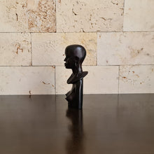Load image into Gallery viewer, African Wooden Sculpture of Maasai Woman, Ethnic Carving, Statue, Figurine (K)