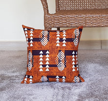 Load image into Gallery viewer, African Print Throw Pillow Cover, African Cushion Cover, Ankara Kitenge Kente Cushion Cover