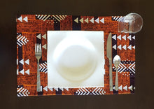 Load image into Gallery viewer, African print placemats, table mats, cotton