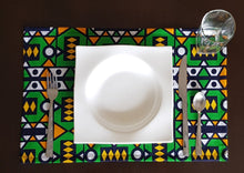 Load image into Gallery viewer, African print placemats, table mats, cotton