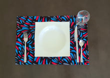 Load image into Gallery viewer, African print placemats, table mats, cotton