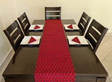 Load image into Gallery viewer, African print table runner with matching African print napkins (1 table runner, 6 napkins)