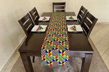 Load image into Gallery viewer, African print table runner with matching African print napkins (1 table runner, 6 napkins)