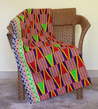 Load image into Gallery viewer, African Print Throw Blanket