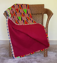 Load image into Gallery viewer, African Print Throw Blanket