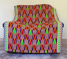 Load image into Gallery viewer, African Print Throw Blanket