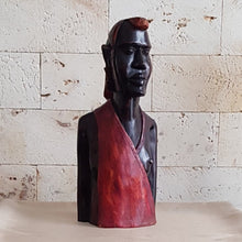 Load image into Gallery viewer, Handmade African wooden carving, African statue, African tribal figurine, African tribal carving, African art, African sculpture, African masks