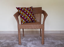 Load image into Gallery viewer, African Throw Pillow Cover: Black, Red, Yellow, White
