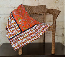 Load image into Gallery viewer, African Fabric Kanga Leso Shuka Orange by Magnificent Interiors Limited
