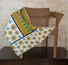 Load image into Gallery viewer, African Kanga Leso Shuka Yellow by Magnificent Interiors Limited
