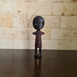 Ashanti Fertility Doll, African Fertility Statue, Akua’ba Wooden Sculpture, African Wood Carving (H)
