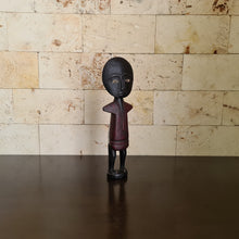 Load image into Gallery viewer, Ashanti Fertility Doll, African Fertility Statue, Akua’ba Wooden Sculpture, African Wood Carving (H)

