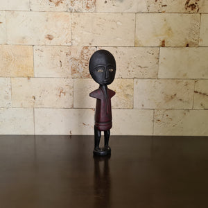 Ashanti Fertility Doll, African Fertility Statue, Akua’ba Wooden Sculpture, African Wood Carving (H)