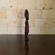 Load image into Gallery viewer, Ashanti Fertility Doll, African Fertility Statue, Akua’ba Wooden Sculpture, African Wood Carving (H)
