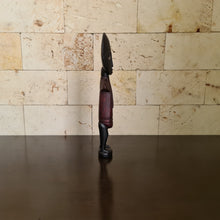 Load image into Gallery viewer, Ashanti Fertility Doll, African Fertility Statue, Akua’ba Wooden Sculpture, African Wood Carving (H)
