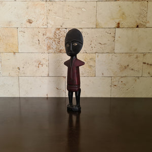 Ashanti Fertility Doll, African Fertility Statue, Akua’ba Wooden Sculpture, African Wood Carving (H)