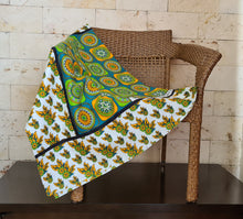 Load image into Gallery viewer, Leso Kanga Shuka Blue Teal Green by Magnificent Interiors Limited
