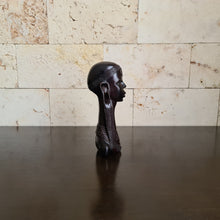 Load image into Gallery viewer, African Wooden Sculpture of Maasai Woman, Ethnic Carving, Statue, Figurine (C)
