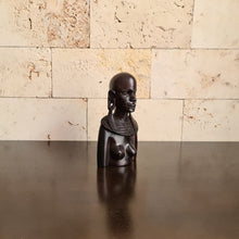 Load image into Gallery viewer, African Wooden Sculpture of Maasai Woman, Ethnic Carving, Statue, Figurine (J)
