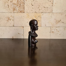 Load image into Gallery viewer, African Wooden Sculpture of Maasai Woman, Ethnic Carving, Statue, Figurine (J)
