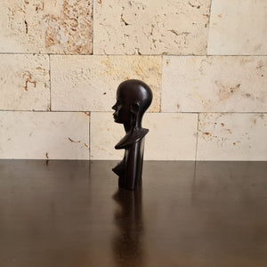African Wooden Sculpture of Maasai Woman, Ethnic Carving, Statue, Figurine (J)