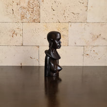 Load image into Gallery viewer, African Wooden Sculpture of Maasai Woman, Ethnic Carving, Statue, Figurine (K)

