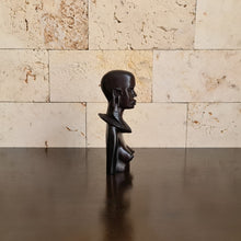 Load image into Gallery viewer, African Wooden Sculpture of Maasai Woman, Ethnic Carving, Statue, Figurine (K)

