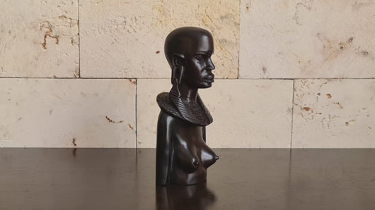African inspired wood carving