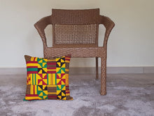 Load and play video in Gallery viewer, African Throw Pillow Cover: Yellow, Red, Green, Black
